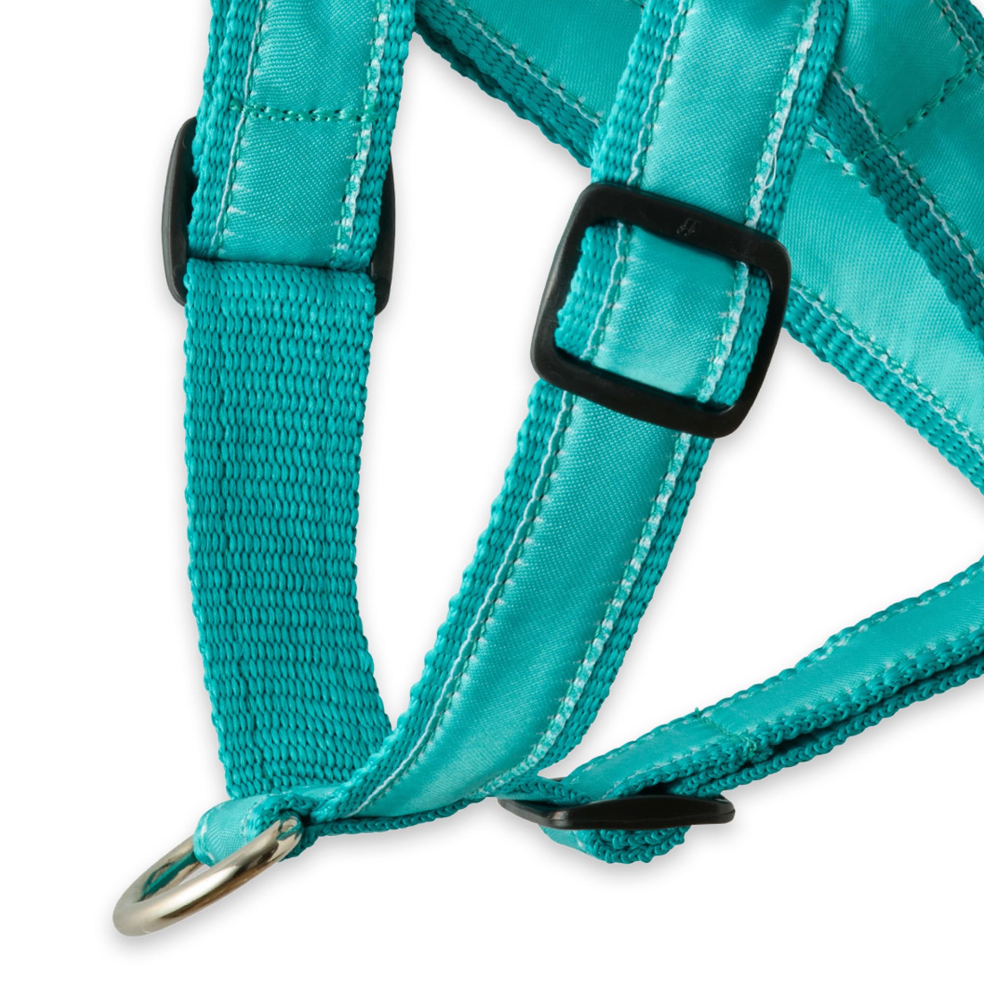 Pet Passion Remy - The Recycled Ribbon Harness, Turquoise, Medium